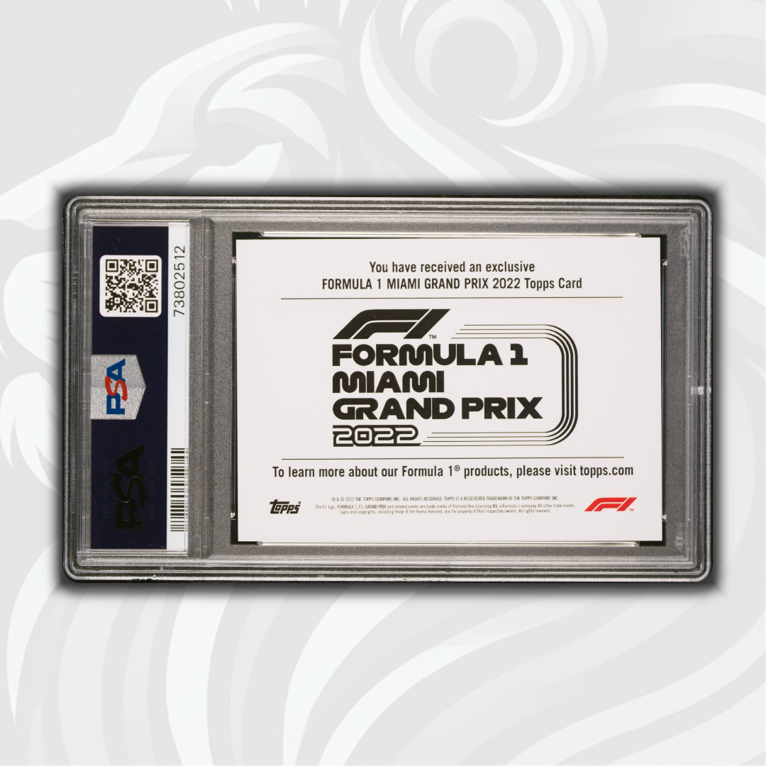 PSA 9 - HAAS F1 Team - 2022 Topps Formula 1 Miami Grand Prix - Back