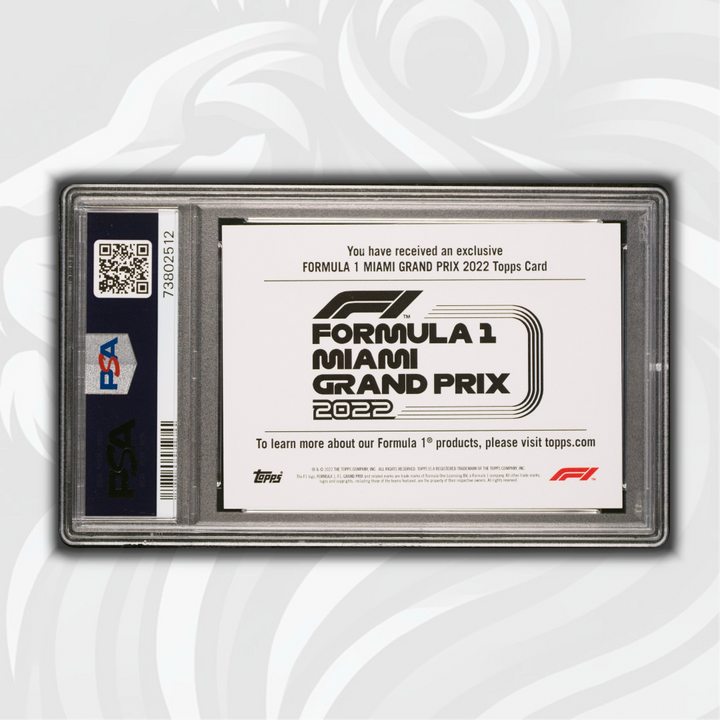 PSA 9 - HAAS F1 Team - 2022 Topps Formula 1 Miami Grand Prix - Back