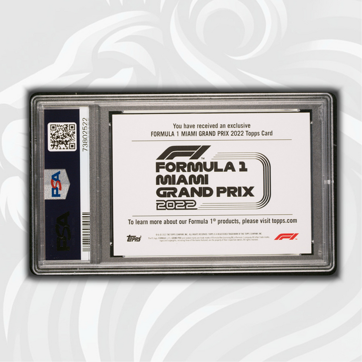 PSA 9 - Alfa Romeo F1 Team Orlen - 2022 Topps Formula 1 Miami Grand Prix - Back