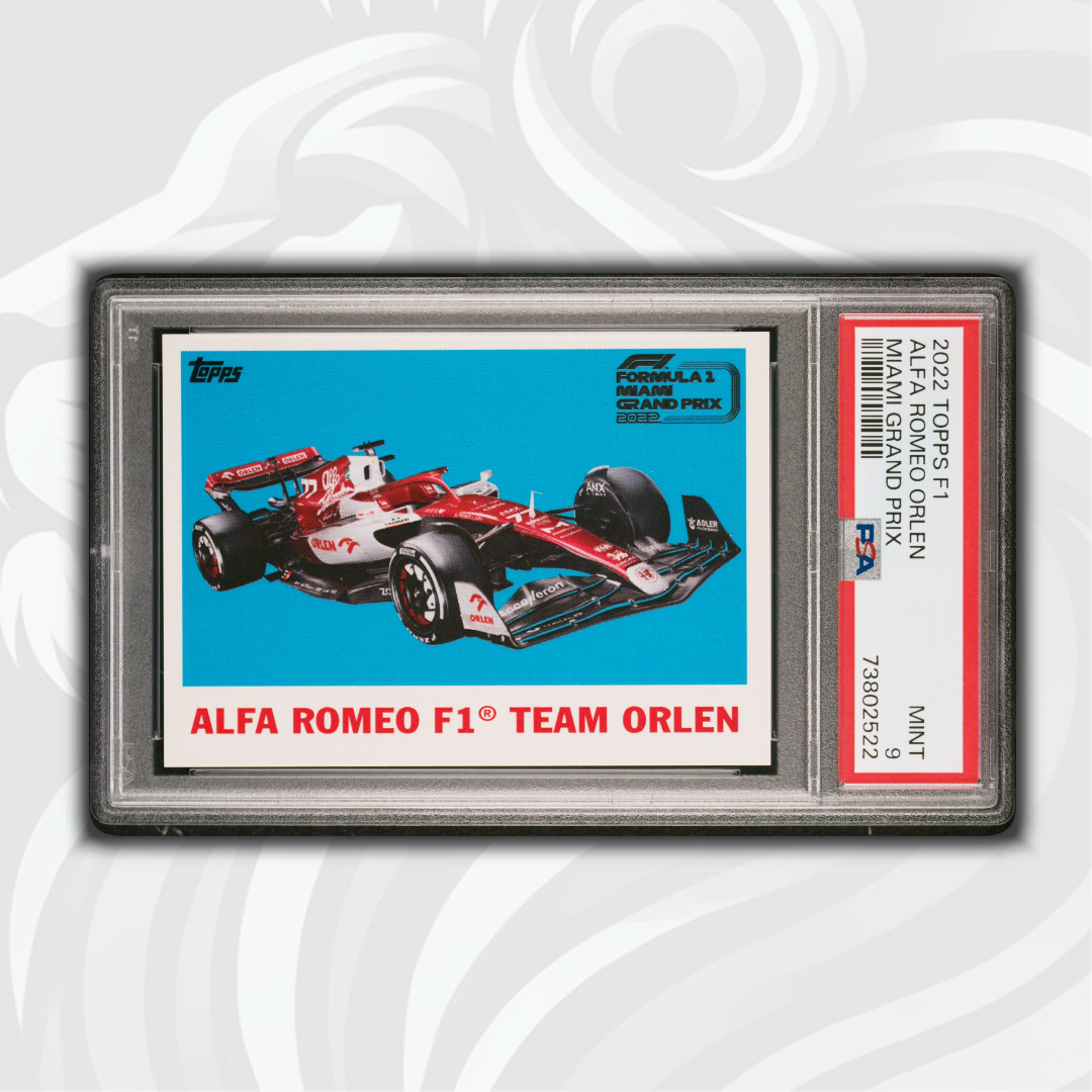 PSA 9 - Alfa Romeo F1 Team Orlen - 2022 Topps Formula 1 Miami Grand Prix - Front