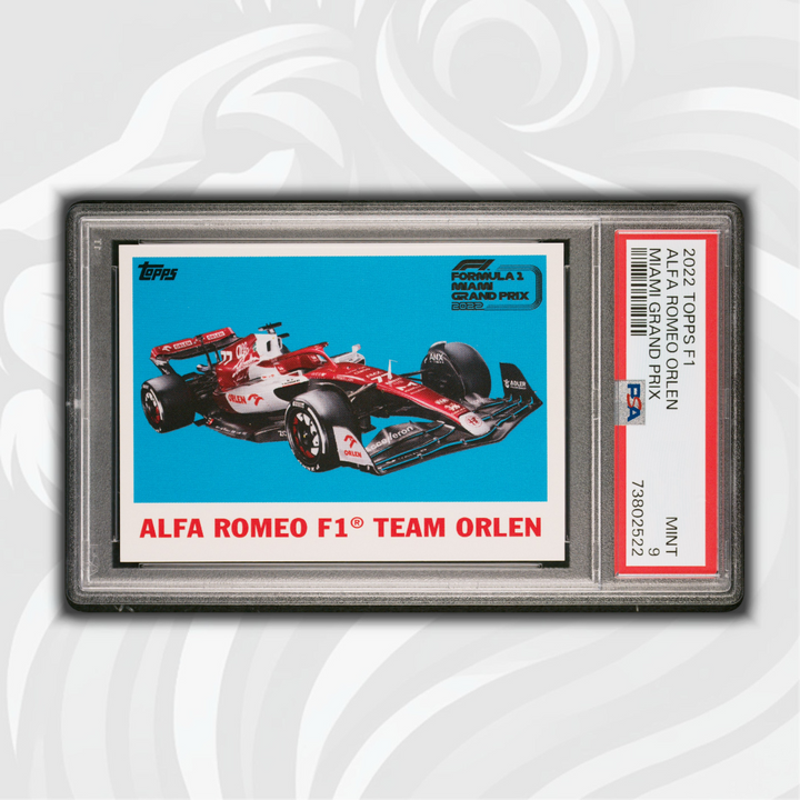 PSA 9 - Alfa Romeo F1 Team Orlen - 2022 Topps Formula 1 Miami Grand Prix - Front