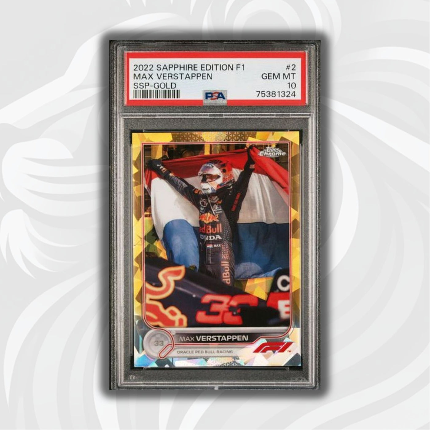 75381324 – Max Verstappen #2 – 2022 Sapphire Edition F1 – GOLD – PSA 10.jpg