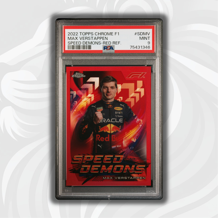 PSA 9 - 1/5 MAX VERSTAPPEN #SDMV - SPEED DEMONS - RED REFRACTOR