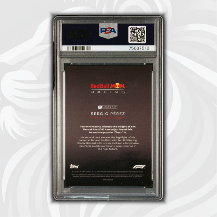 PSA 10 - 5/5 Sergio Perez - Drivers - Rainbow Foil