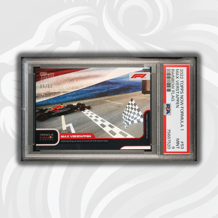 PSA 9 - 05/10 Max Verstappen - Astonishing victory in front of the Dutch fans #53 - Rainbow Foil