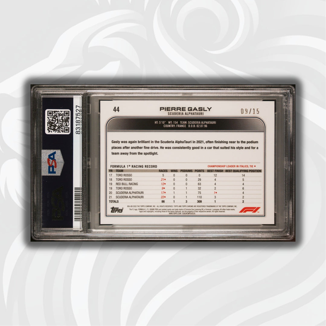 PSA 9 - 05/10 Max Verstappen #61 - Blue - 2022 Topps Now F1 - POP 1