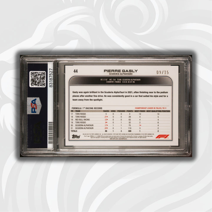 PSA 9 - 05/10 Max Verstappen #61 - Blue - 2022 Topps Now F1 - POP 1