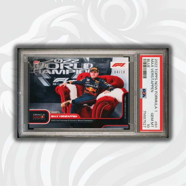 PSA 10 - 04/10 Max Verstappen - 2022 F1 Drivers' World Champion #61 - POP1!