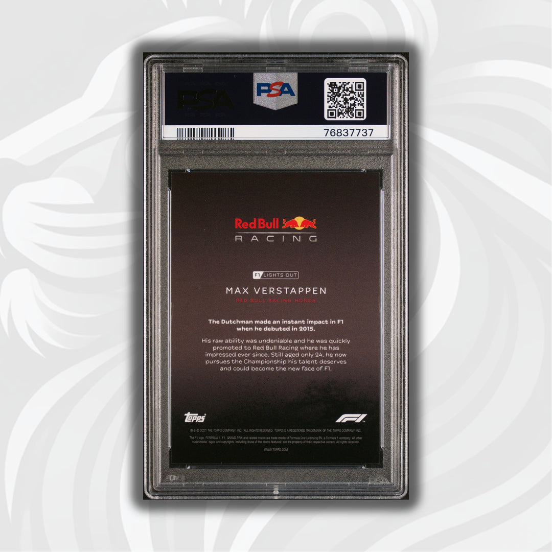 PSA 10 - 20/50 - MAX VERSTAPPEN - DRIVERS - AQUA