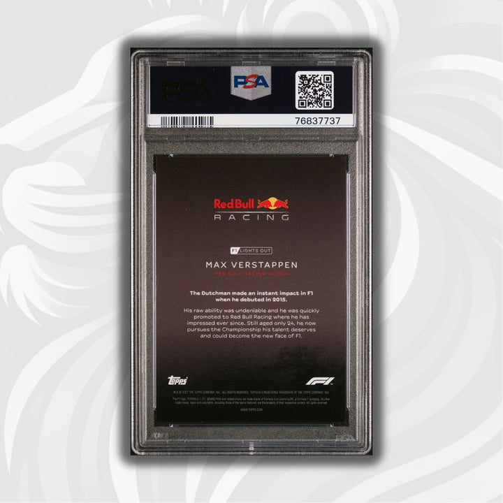 PSA 10 - 20/50 - MAX VERSTAPPEN - DRIVERS - AQUA