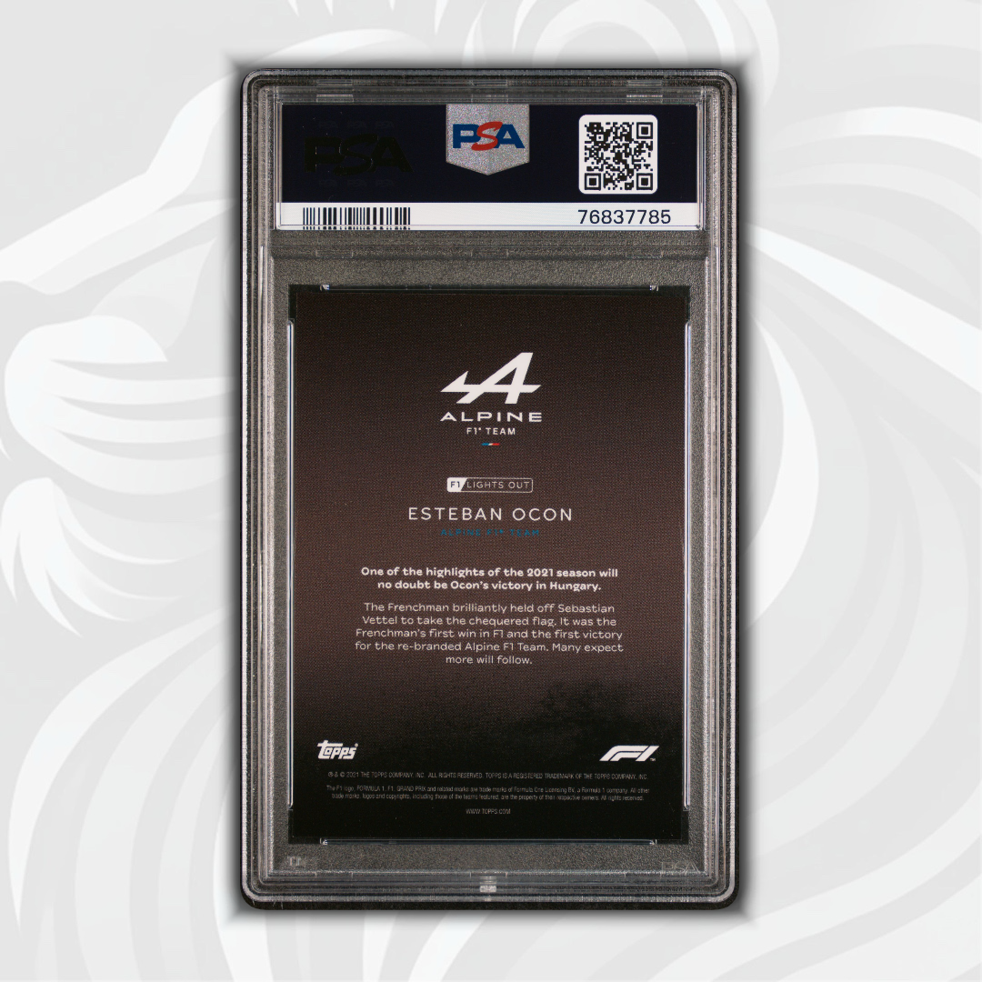 PSA 10 - 05/10 - Esteban Ocon - Drivers - Red