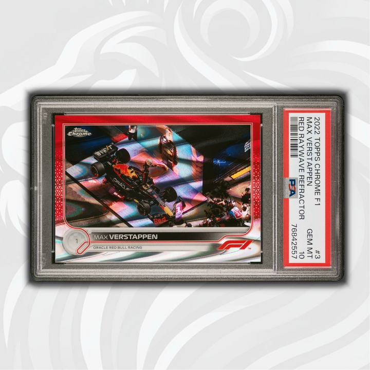 PSA 10 - 4/5 - Max Verstappen #3 - Red Raywave Refractor