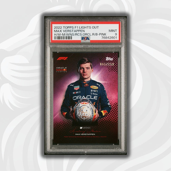 PSA 9 - 005/150 Max Verstappen - History Maker - Most Wins And Races - Pink