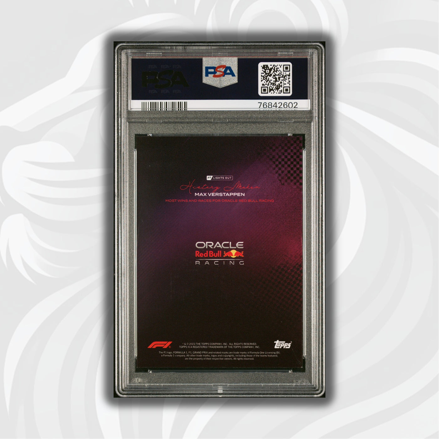 PSA 9 - 048/150 Max Verstappen - History Maker - Most Wins And Races - Pink