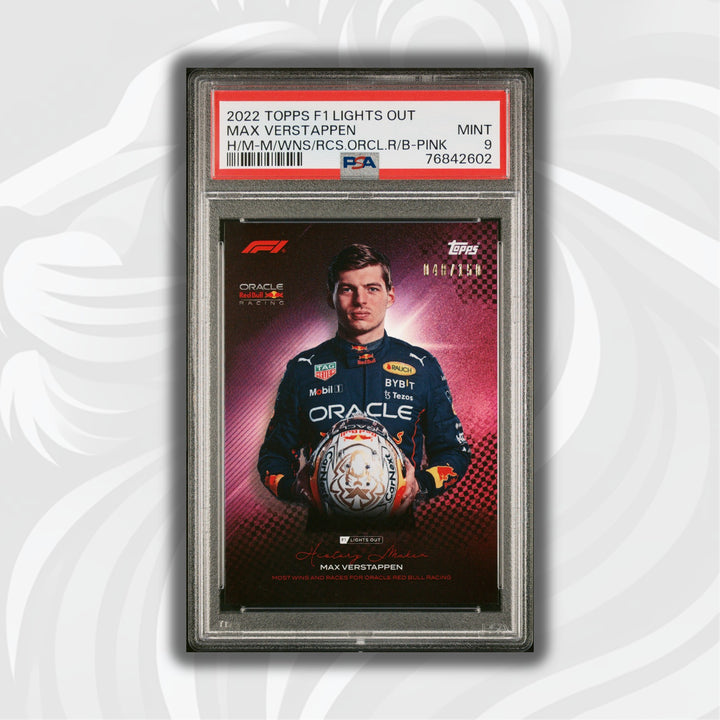 PSA 9 - 048/150 Max Verstappen - History Maker - Most Wins And Races - Pink