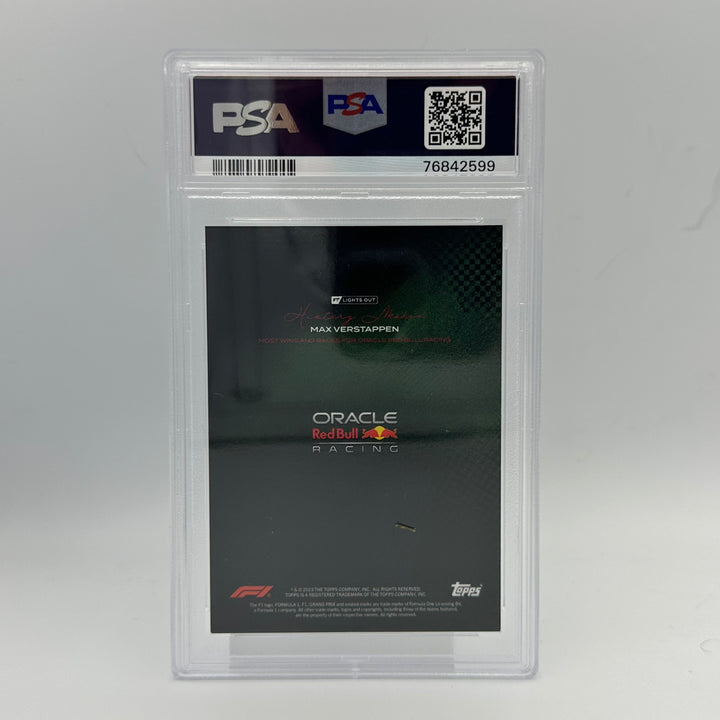 PSA 8 - /49 Max Verstappen - History Maker - Most Wins And Races - Green
