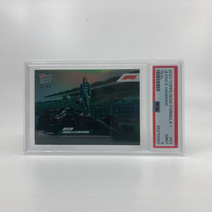 PSA 9 - 72/99 Jessica Hawkins #53 - 青色 - 2023 Topps Now F1