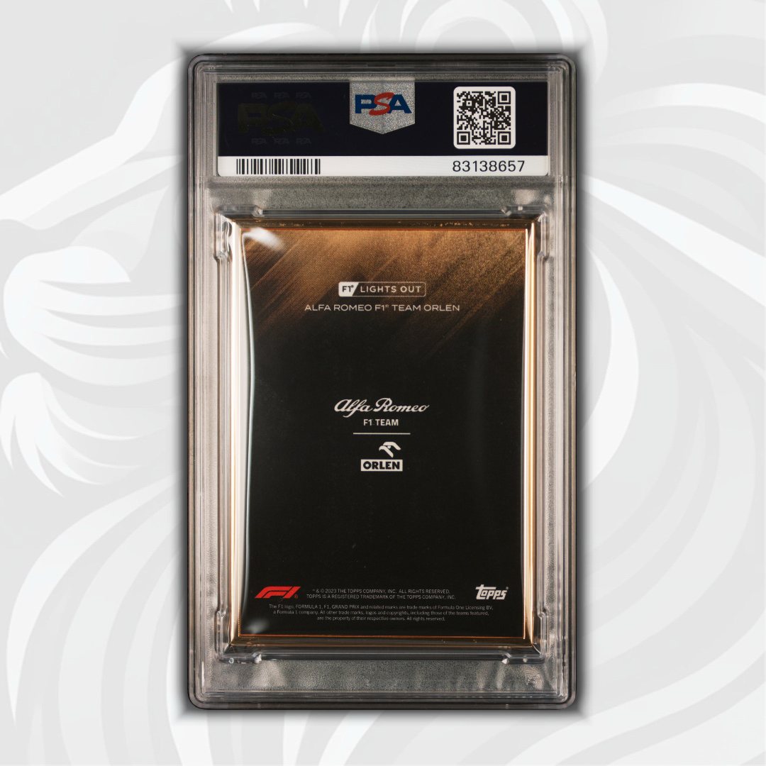 1/1 Gold Frame - Valtteri Bottas - Driver - 2022 Lights Out - PSA 8
