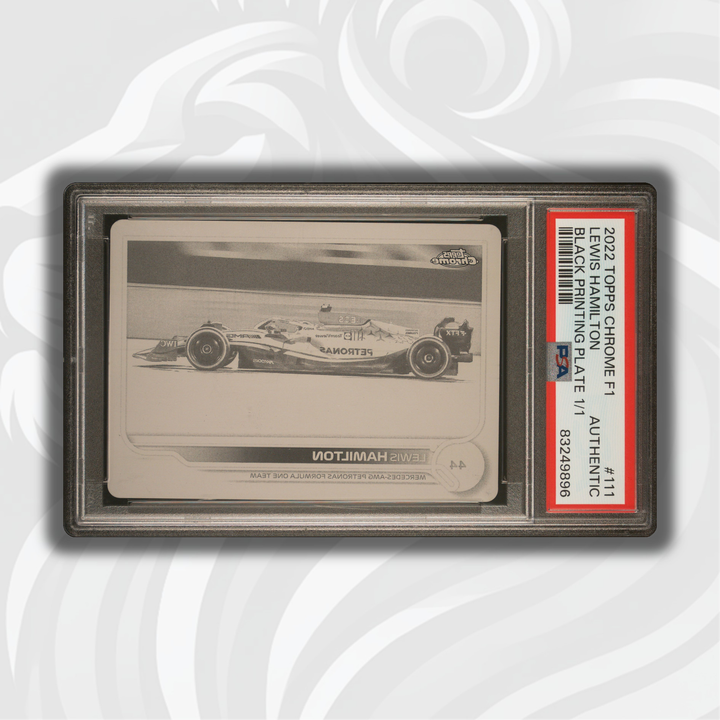 PSA Authentic -  1/1 Lewis Hamilton #111 -  Black Printing Plate