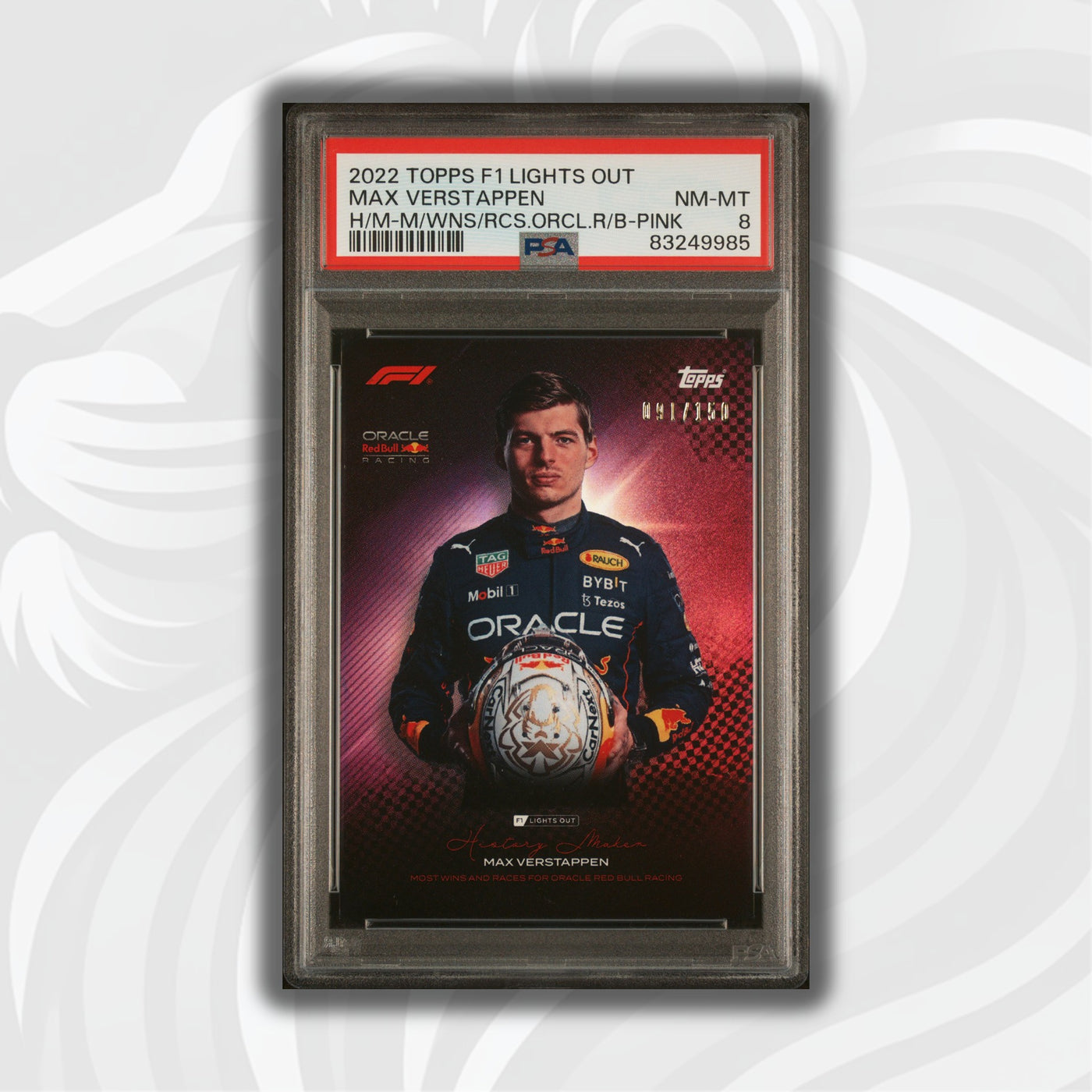 PSA 8 - /150 - Max Verstappen - History Maker - Pink