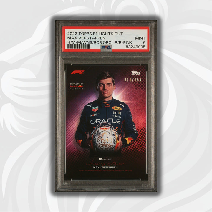 PSA 9 - /150 - Max Verstappen - History Maker - Most Wins And Races For Oracle Red Bull Racing - Pink