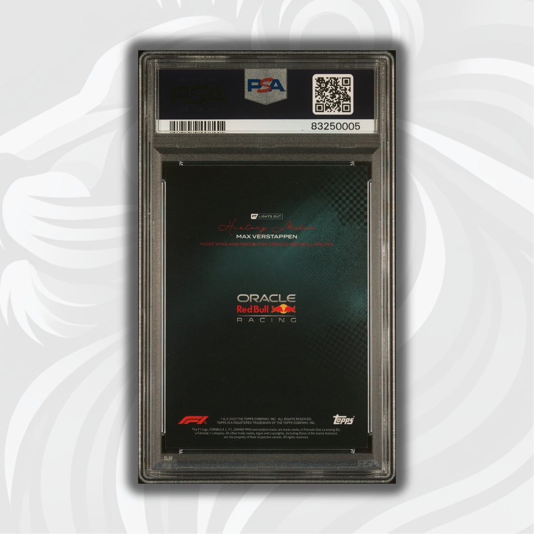 PSA 10 - /99 - Max Verstappen - Most Wins And Races - History Maker - Teal
