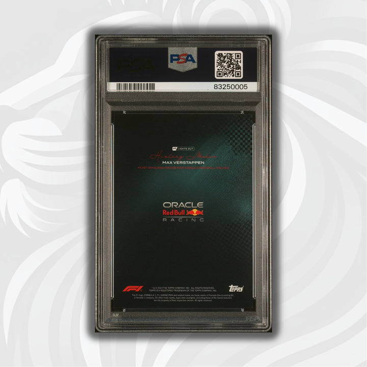 PSA 10 - /99 - Max Verstappen - Most Wins And Races - History Maker - Teal