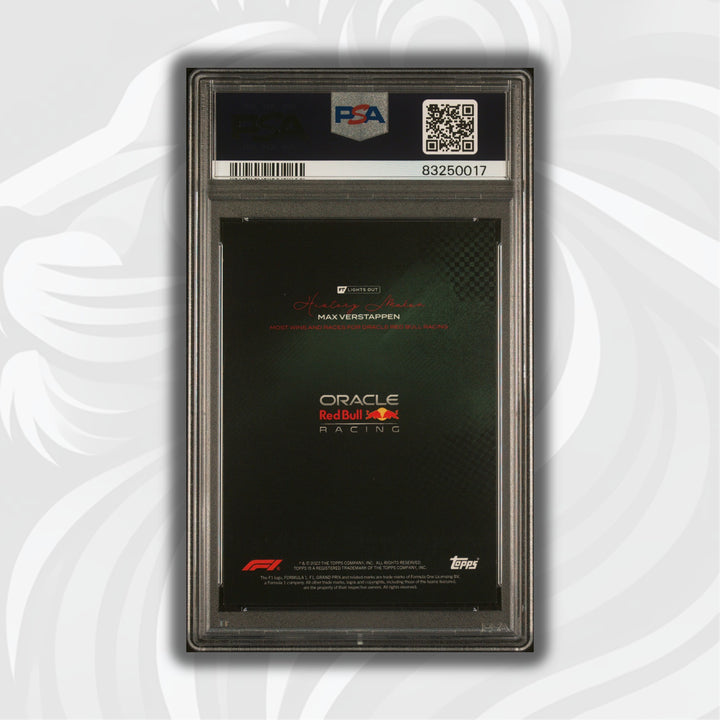 PSA 9 - /49 - Max Verstappen - History Maker - Most Wins And Races For Oracle Red Bull Racing - Green