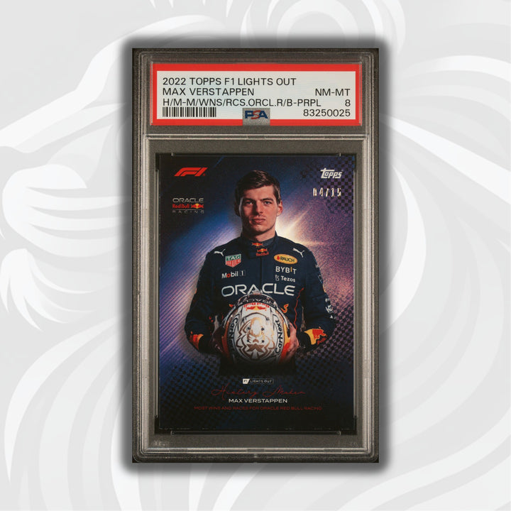 PSA 8 - 04/15 - Max Verstappen - History Maker - Purple