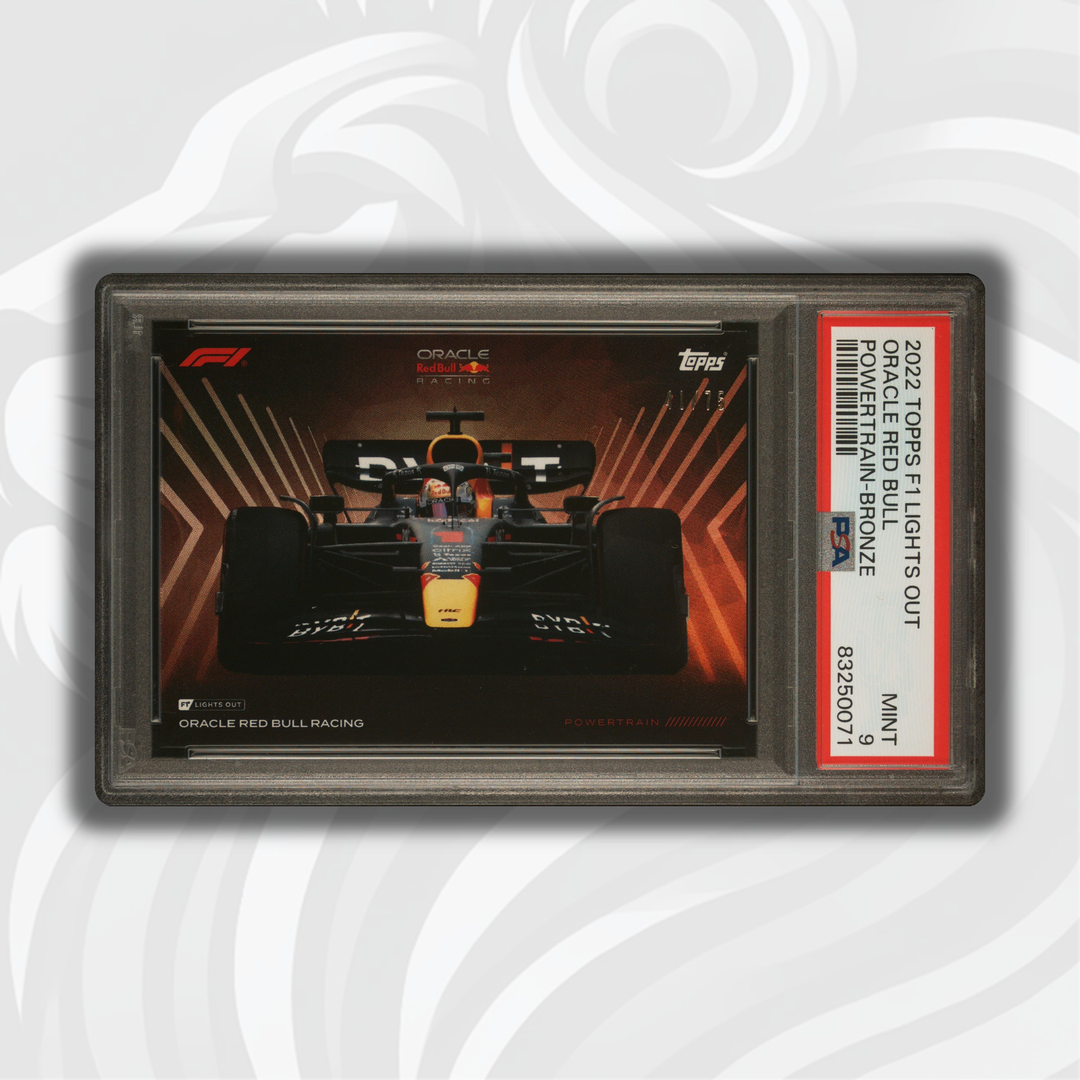 PSA 9 - Oracle Red Bull Racing - 2022 Topps F1 Lights Out - Powertrain Bronze - Front