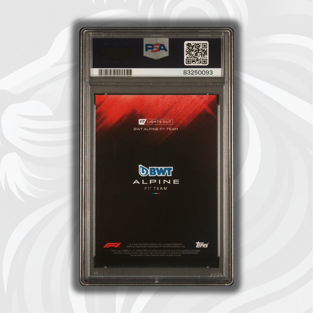 PSA 9 - 02/10 - Fernando Alonso - 2022 Topps Lights Out - Red