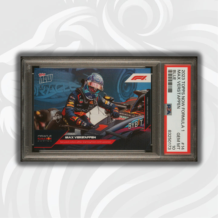 PSA 10 - 07/10 - Max Verstappen #14 - Blue - 2023 Topps Now