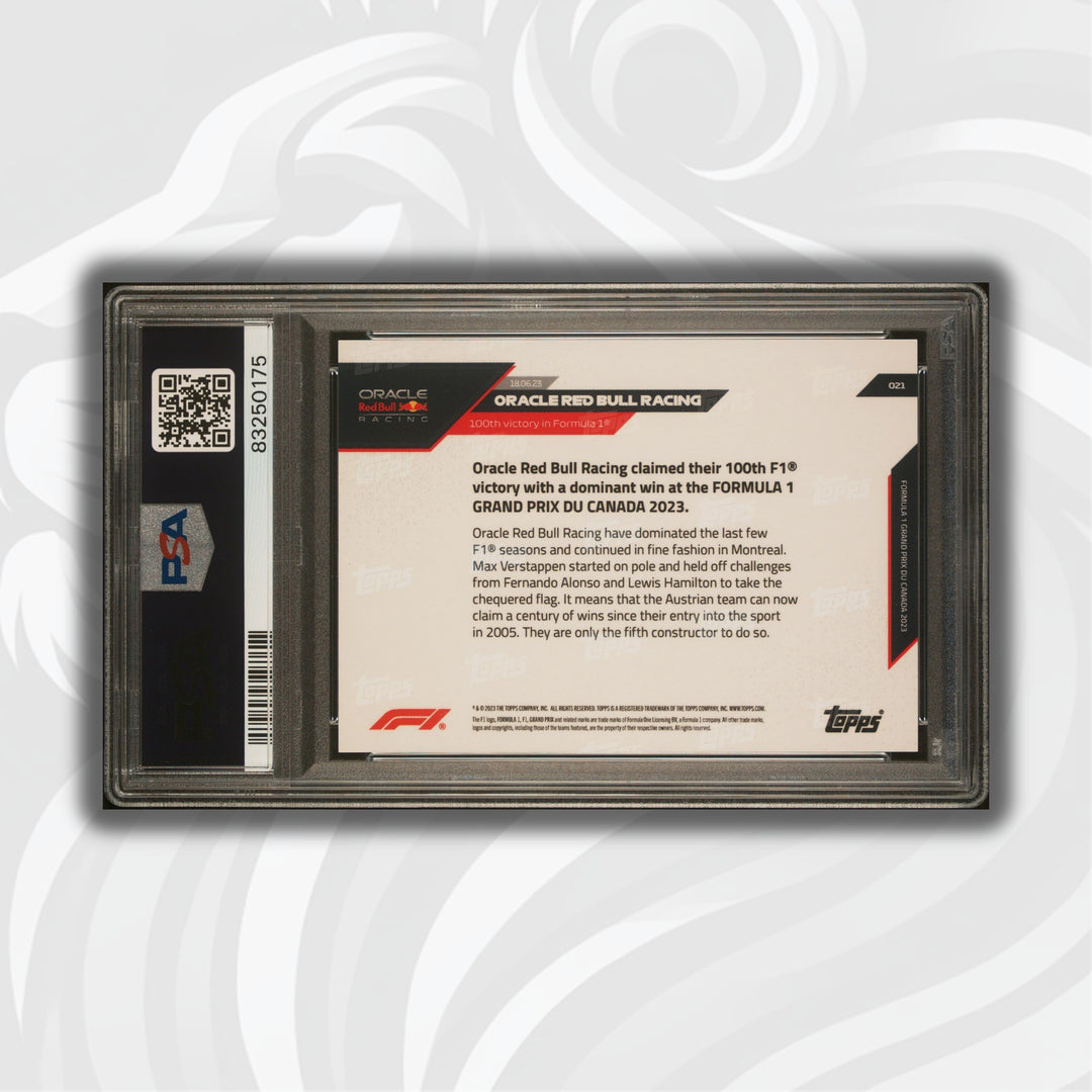PSA 10 - 5/10 - Oracle Red Bull Racing #21 - Blue - 2023 Topps Now