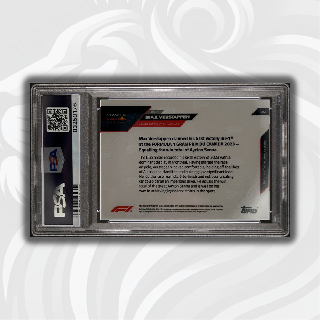 PSA 9 - 05/10 - Max Verstappen #22 - Blue
