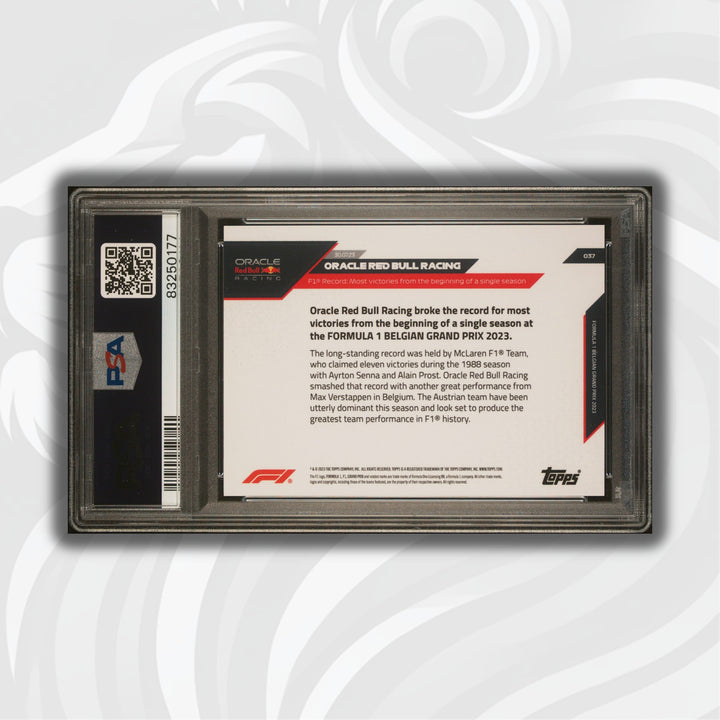 PSA 10 - 9/10 - Oracle Red Bull Racing #37 - Blue - 2023 Topps Now