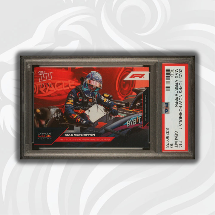 PSA 10 - 86/99 - Max Verstappen #14 - Red