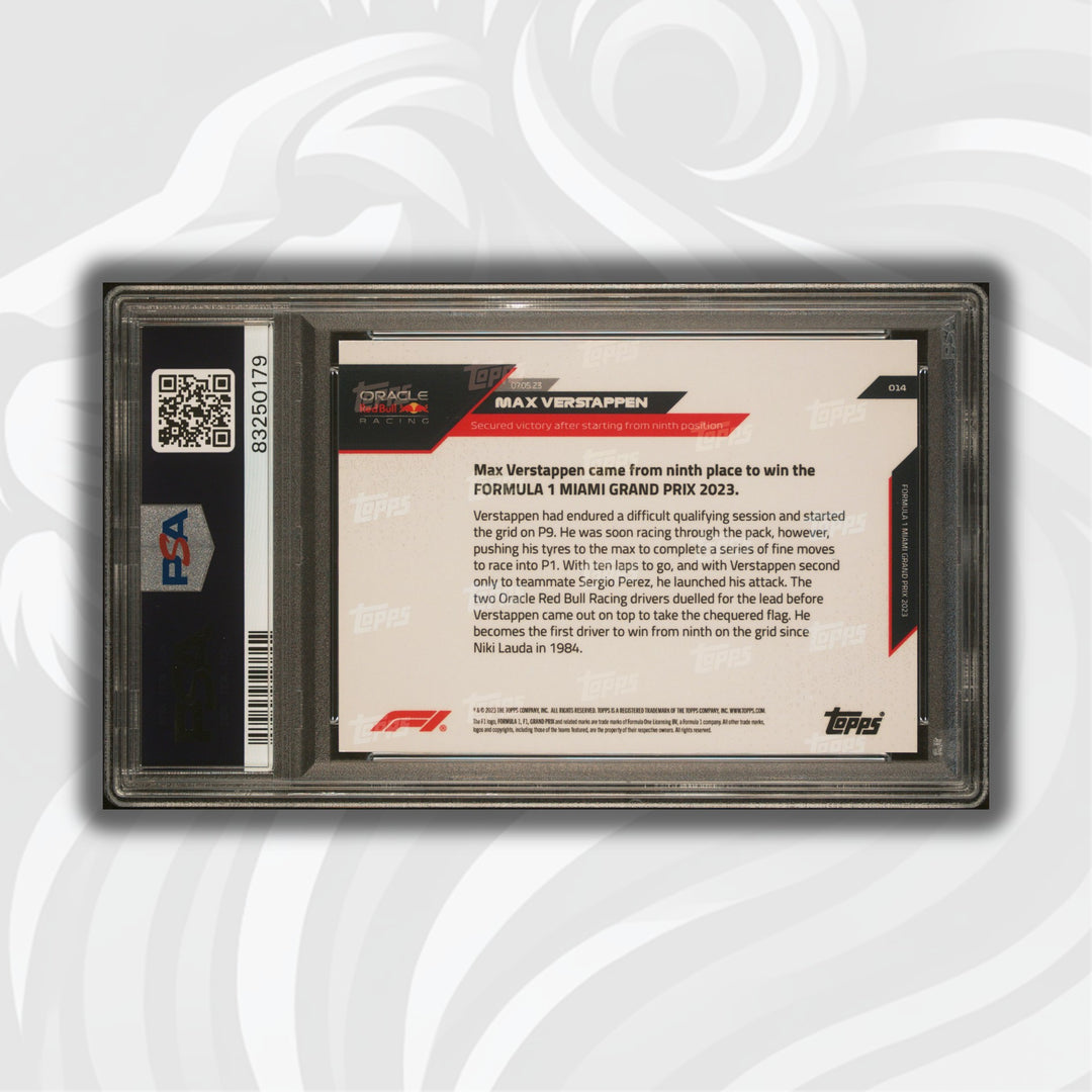 PSA 10 - 52/99 - Max Verstappen #14 - Red
