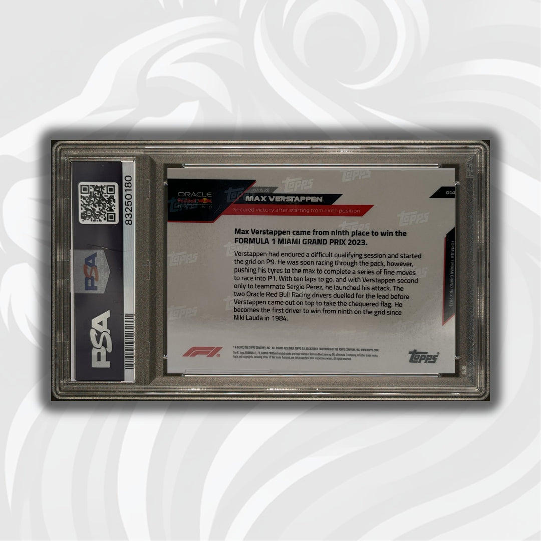 PSA 9 - 48/99 - Max Verstappen #14 - Red