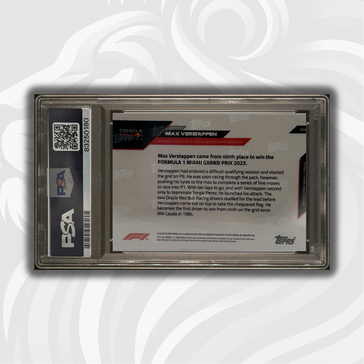 PSA 9 - 48/99 - Max Verstappen #14 - Red