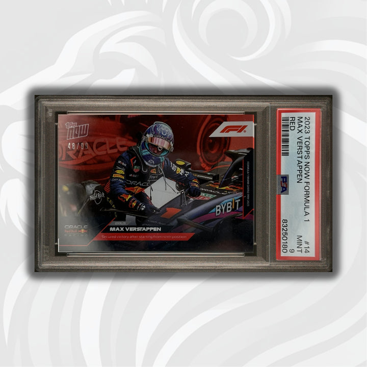 PSA 9 - 48/99 - Max Verstappen #14 - Red