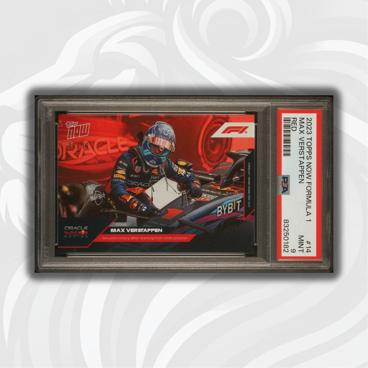 PSA 9 - 38/99 Max Verstappen #14 - Red