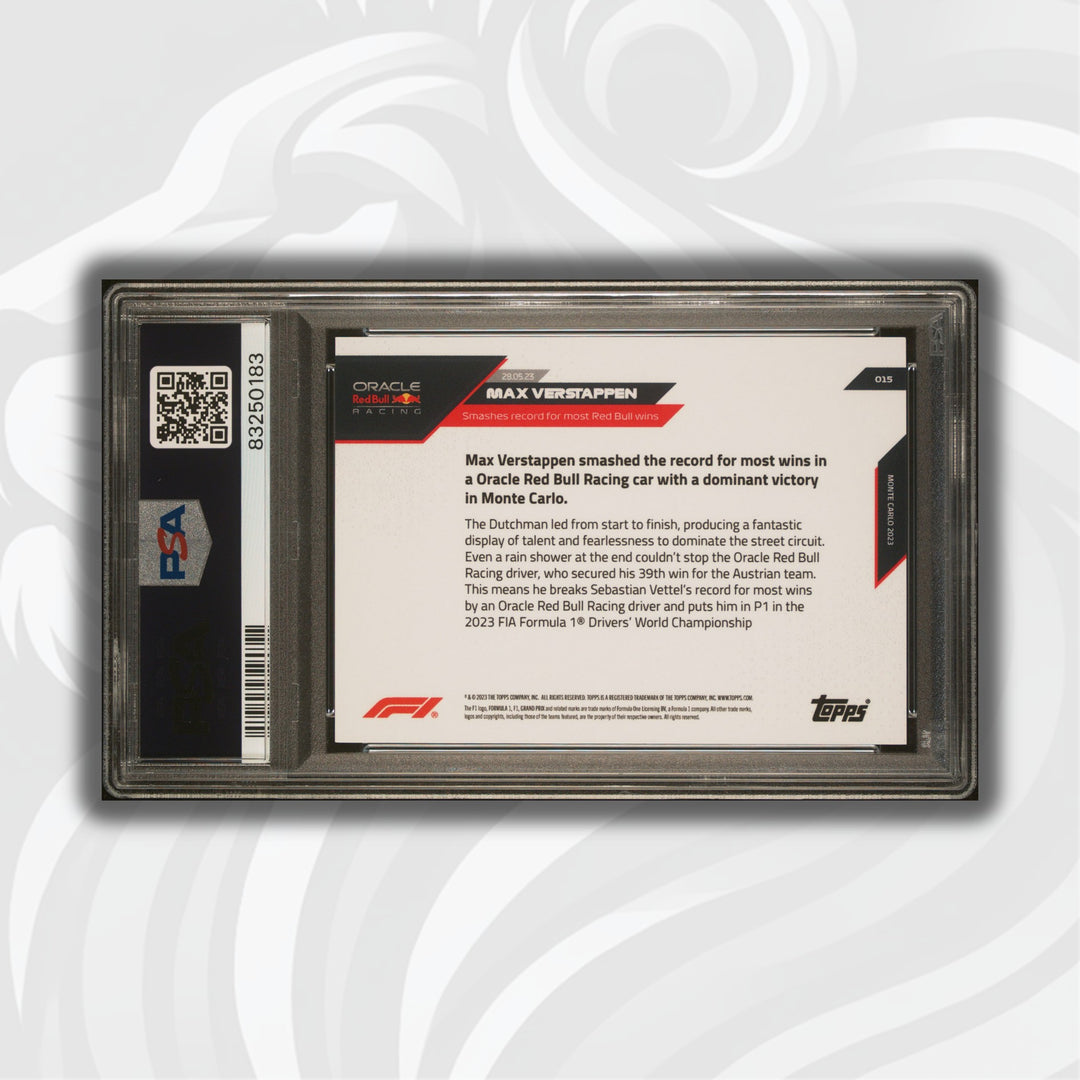 PSA 10 - 98/99 - Max Verstappen #15 - Red