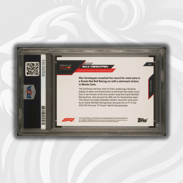 PSA 10 - 98/99 - Max Verstappen #15 - Red