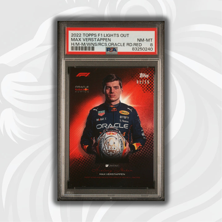 PSA 8 - 9/10 - Max Verstappen - History Maker - Most Wins And Races For Oracle Red Bull Racing - Red