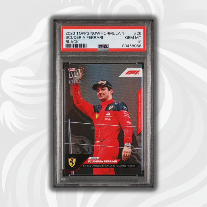PSA 10 - 11/99 - Charles Leclerc #26 - Black - 2023 Topps Now