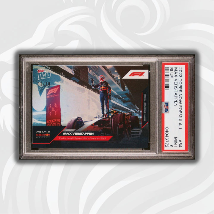PSA 9 - /10 Max Verstappen #54 - Blue - 2023 Topps Now F1