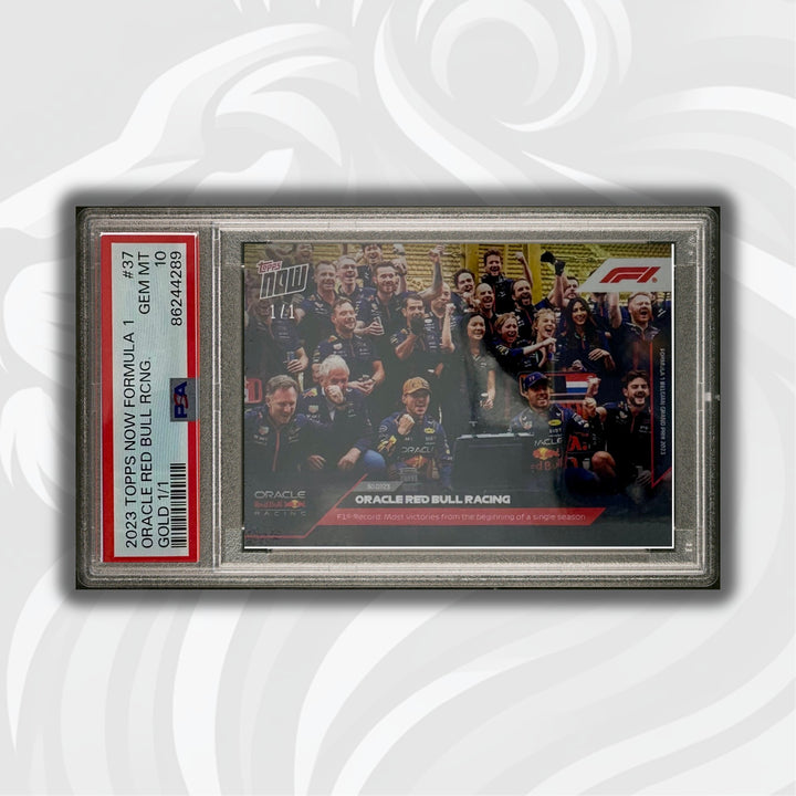 1/1 Gold - Oracle Red Bull Racing #37 - PSA 10