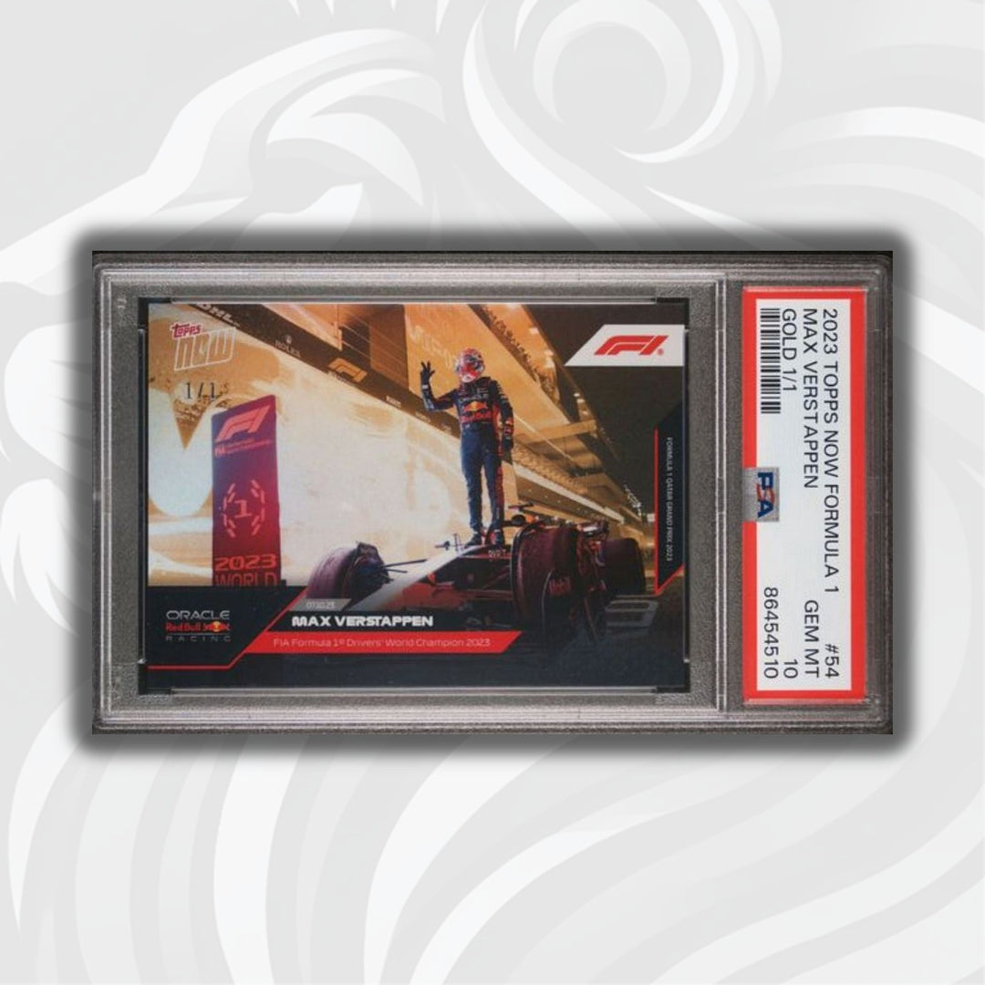 86454510 – Max Verstappen #54 – 2023 Topps Now Formula 1 – GOLD – PSA 10.jpg