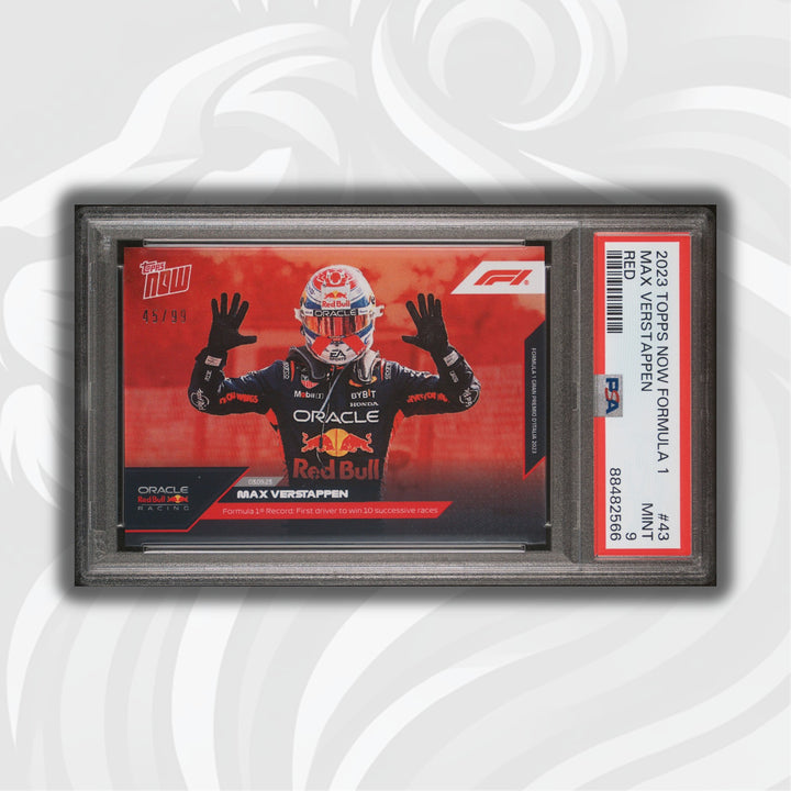 PSA 9 - 45/99 - Max Verstappen #43 - Red