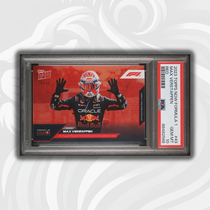 PSA 10 - /99 - Max Verstappen #43 - Red
